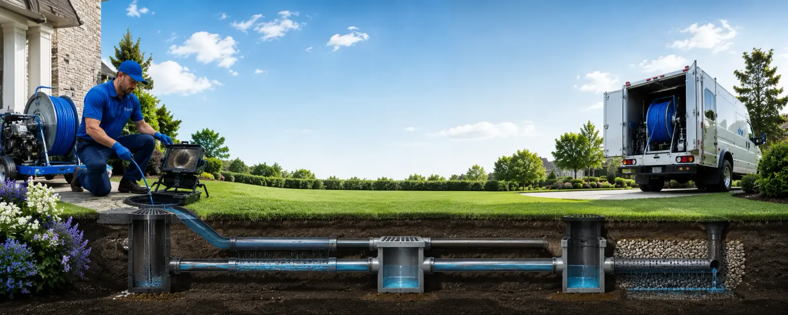 Outdoor drain cleaning information for Wexford, PA